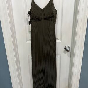 Olive green maxi dress